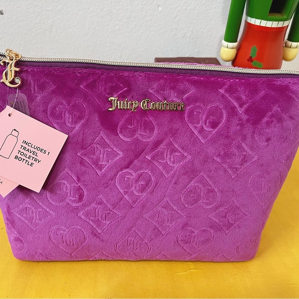 Juicy couture Purple velour cosmetics bag